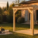 pergola démontable sans autorisation sur pelouse
