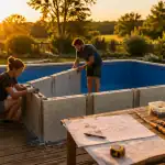 Piscine clic en kit montage terrasse