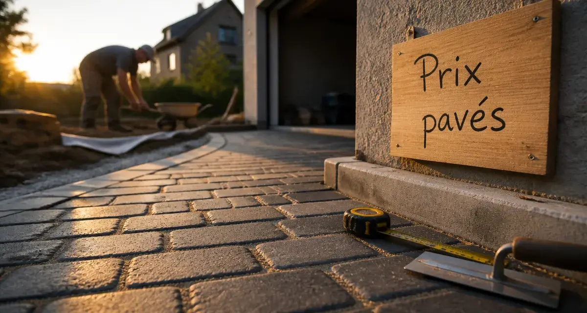 Allée en pavés autobloquants : prix des paves autobloquant et budget travaux