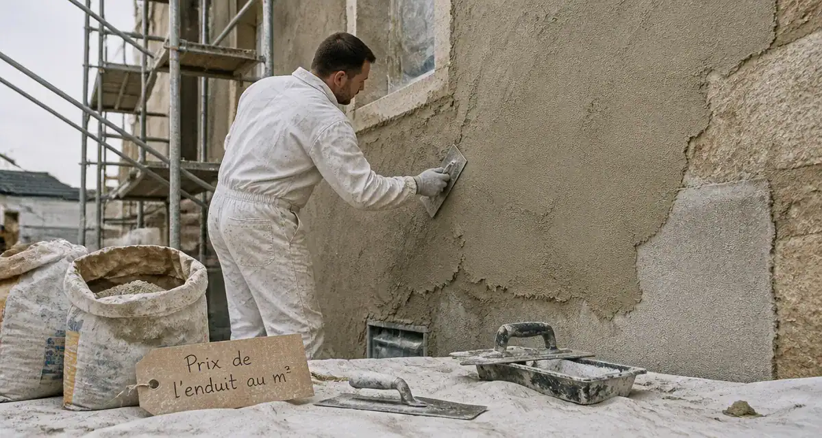 prix enduit m2 application mur extérieur