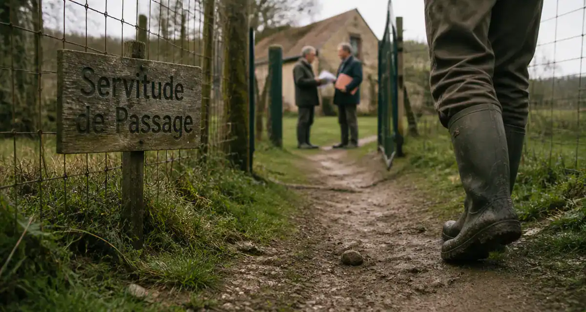 travaux sur servitude de passage chemin rural