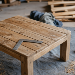Bois de palette meuble poncé pour meuble durable