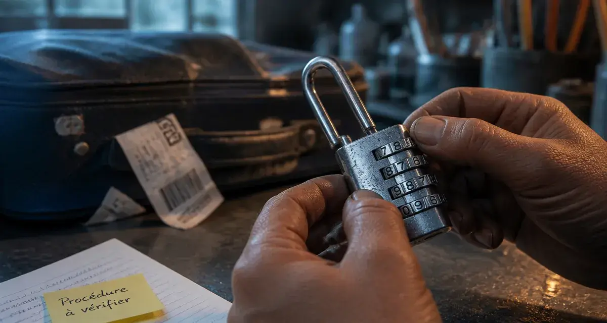 cadenas code bloqué, déverrouillage sans casser