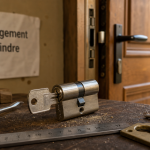 Changer serrure porte d'entrée : mesurer le cylindre de serrure