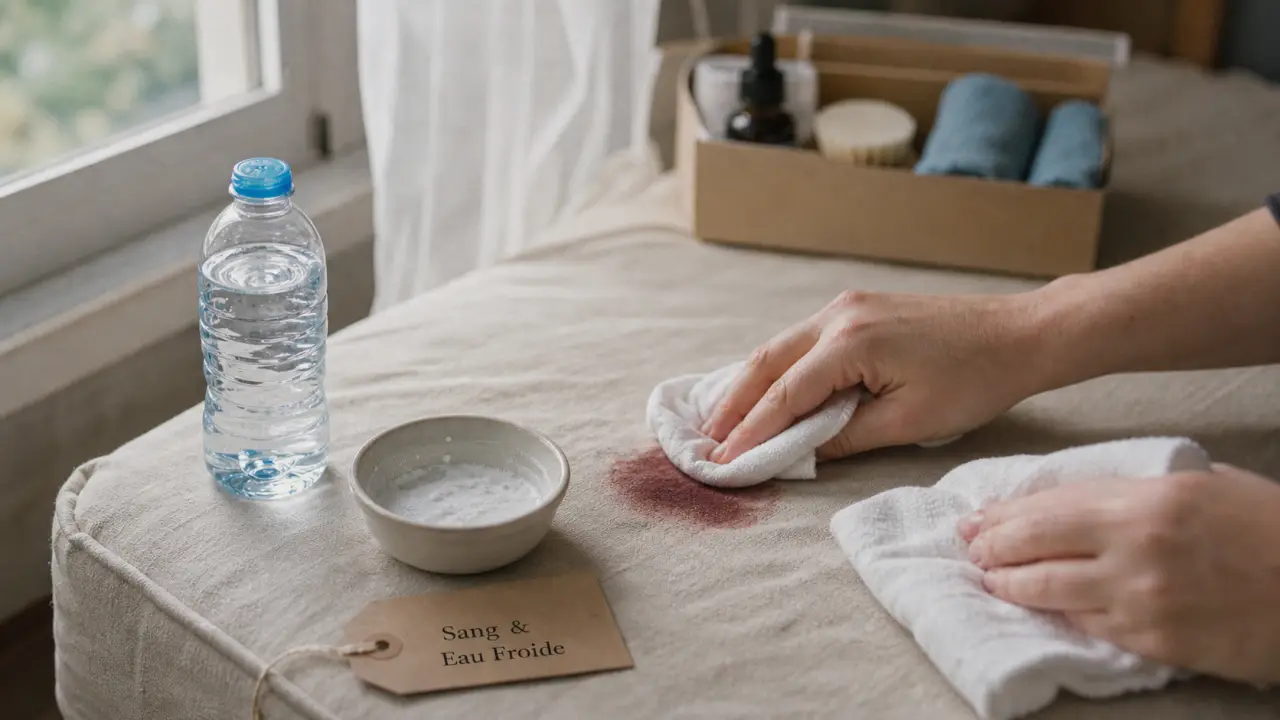 Comment enlever sang sur matelas : eau froide et bicarbonate