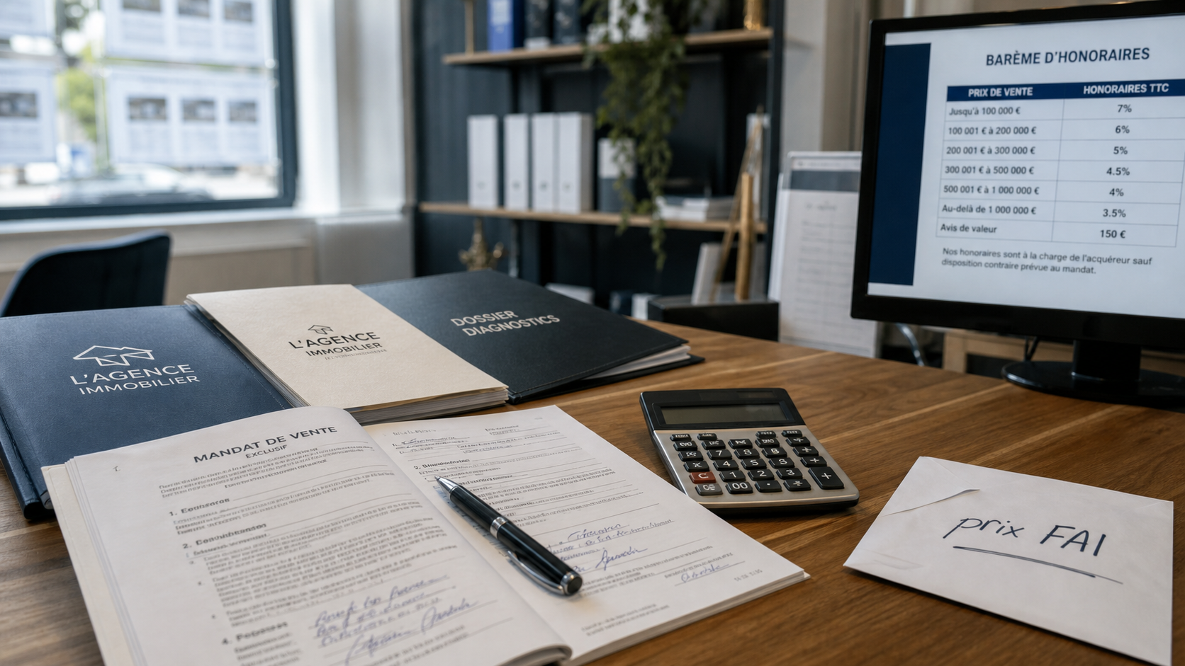 Commission agent immobilier 4,87 % : barème d’honoraires et négociation