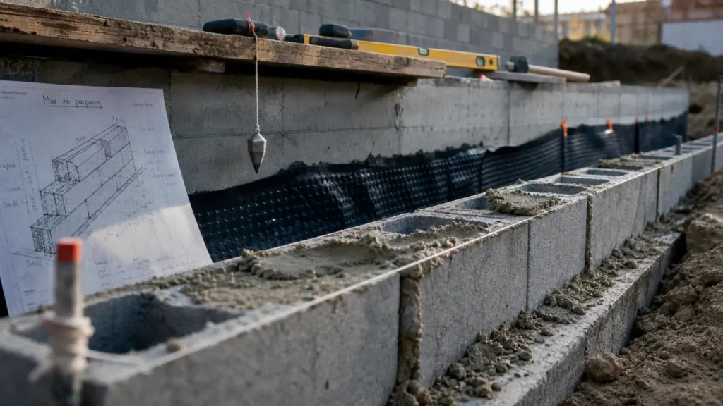 Monter un mur en parpaing : guide pratique pour une structure solide et durable