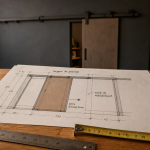 Plan porte coulissante : dimensions, galandage et zone de refoulement