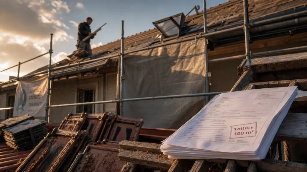 Prix d’une toiture de 100 m² : 19 000 à 32 000 € pour une rénovation complète