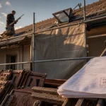 Prix d une toiture 100m2 : rénovation complète de toiture, échafaudage et tuiles déposées
