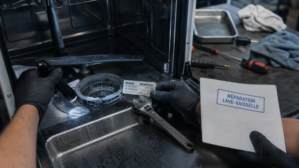 Réparation lave vaisselle : diagnostic panne et réparation