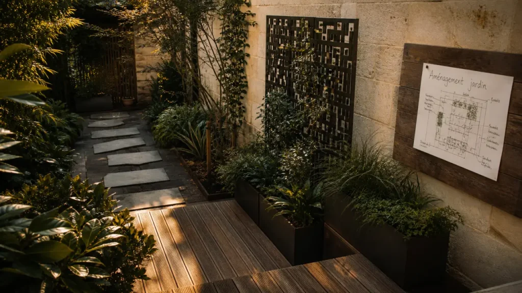 Petit espace, grand usage : réussir un aménagement de jardin à Bordeaux