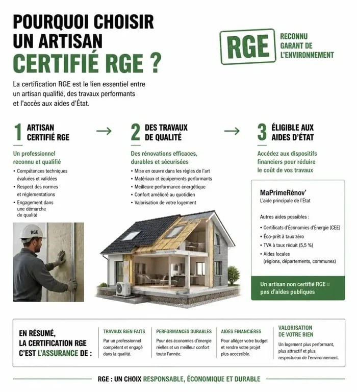 Importance de la certification RGE pour les travaux de rénovation maison
