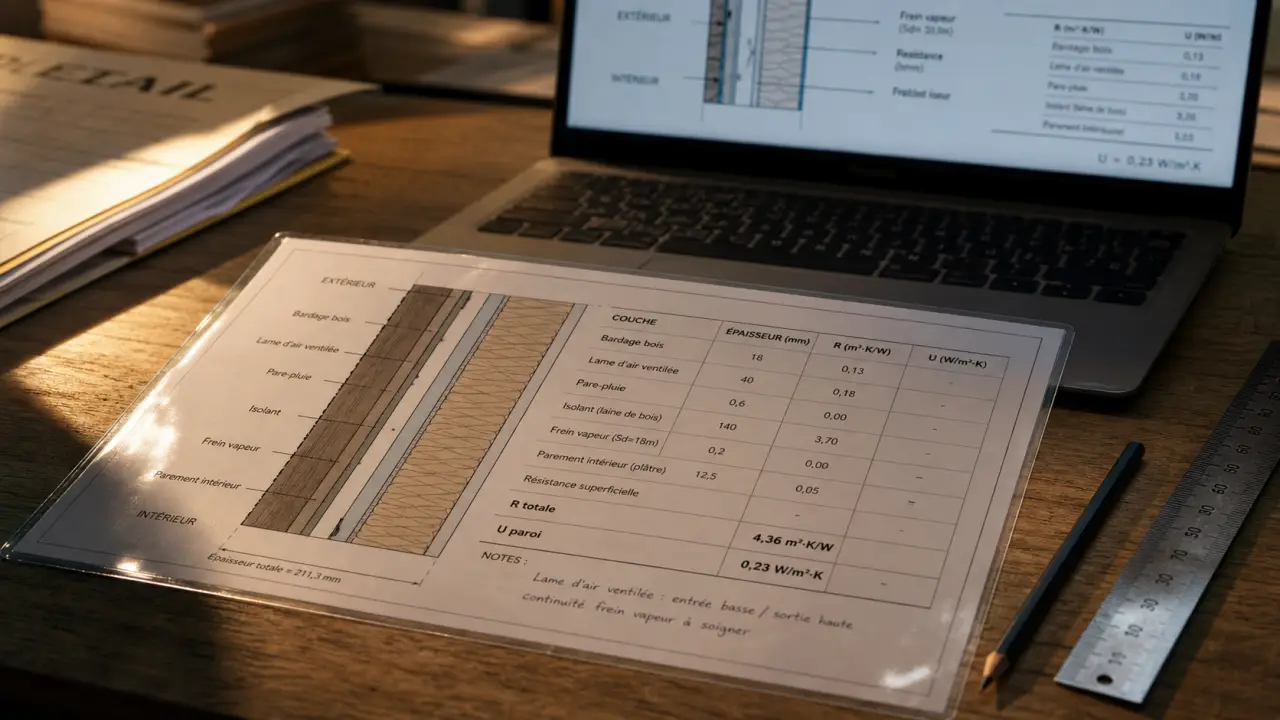 Logiciel calcul isolation thermique pour R, U et point de rosée