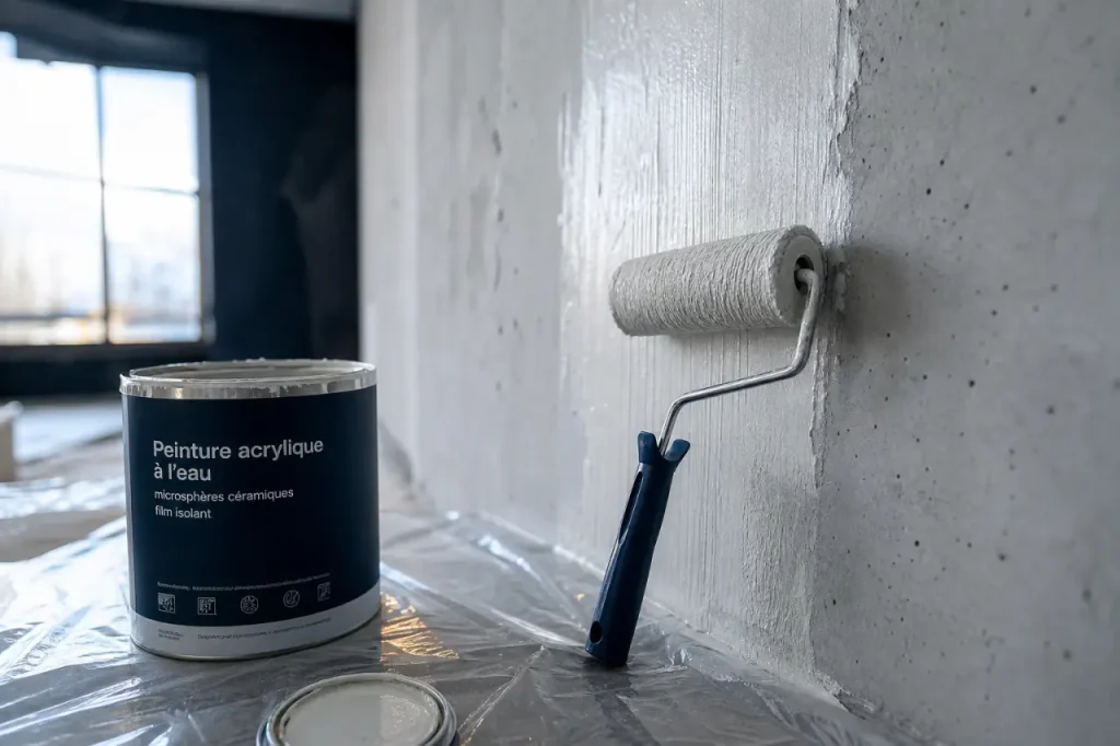 Peinture pour isolation thermique : confort réel, isolation limitée