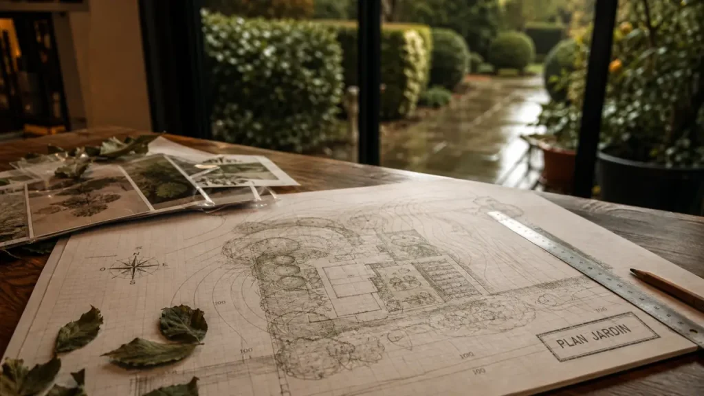 Cadastre, zones et circulations : le plan d’aménagement de jardin avant de planter