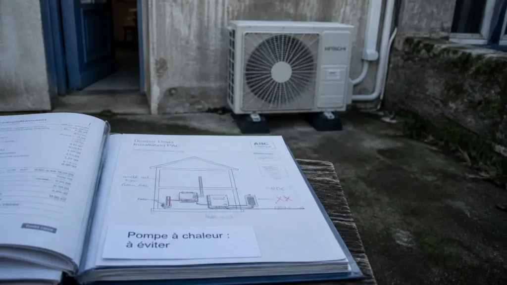 Pompe à chaleur déconseillée : les maisons mal isolées, les radiateurs haute température et les terrains contraints