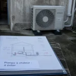 Pompe à chaleur déconseillée : devis thermique et unité extérieure près d’un mur