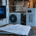 Pompe à chaleur hybride : régulation murale et chaudière à condensation en chaufferie