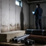Rénovation maison année 70 sur sous-sol : humidité au pied des murs, avant isolation
